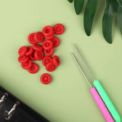 Miniatura 3 de 20 tapas de calafateo para sellar tubos de sellado con 2 agujas de perforación reutilizables para sellar tubos de protección