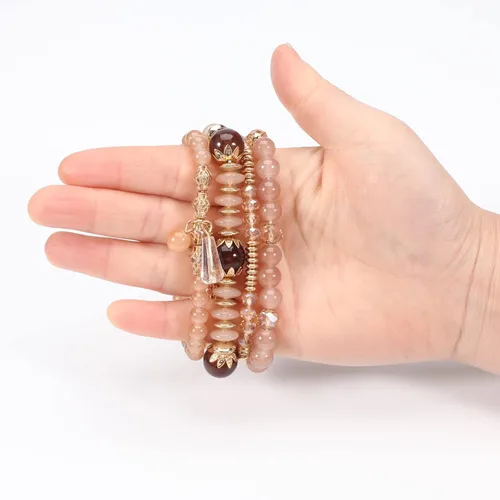 Miniatura 4 de Pulseras bohemias para mujer, estilo vintage, apilables, con cuentas, joyería elástica para la playa