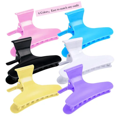 Miniatura 3 de ANBALA Pinzas para el cabello de mariposa, pinzas para el cabello para mujer, pinzas grandes para cabello fino de grosor medio, paquete de 24