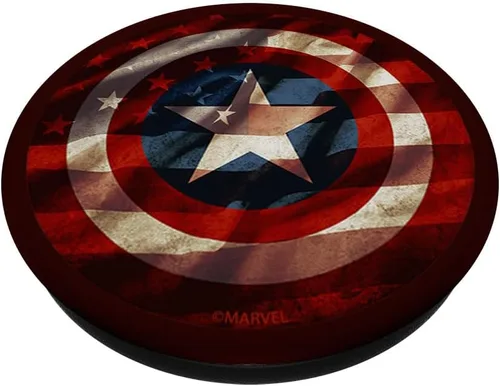 Miniatura 2 de Marvel Capitán América bandera americana relleno PopSockets agarre y soporte para teléfonos y tabletas