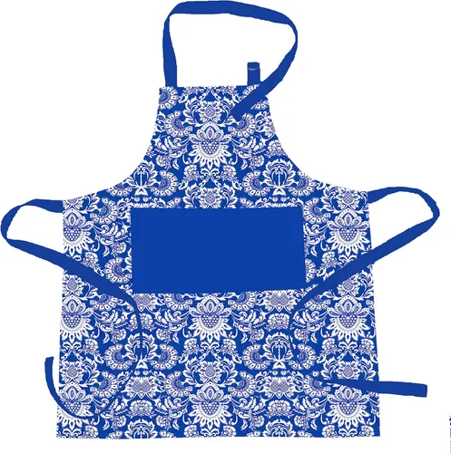 Miniatura 5 de Delantal, bosque de Navidad, delantal 100% algodón con correa ajustable para el cuello y lazos y bolsillo extralargos, tamaño 28 x 32 pulgadas.