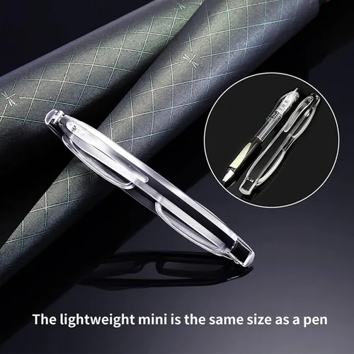 Miniatura 5 de Paquete de 4 lentes de lectura para mujeres y hombres, compactos, portátiles, delgados, pequeños, ligeros, plegables