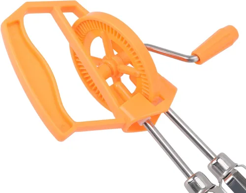Miniatura 5 de Batidor giratorio de huevos, batidor manual de huevos, mezclador manual de acero inoxidable, batidor de mano con manivela con mango de plástico