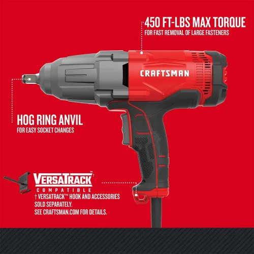 Miniatura 2 de CRAFTSMAN - Llave de impacto, 1/2 pulgadas, 7.5 amperios