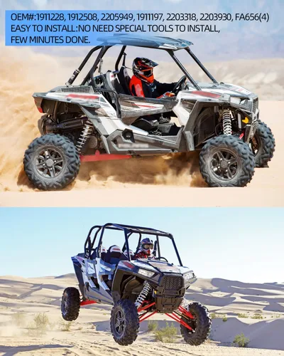 Miniatura 3 de Juego de 4 pastillas de freno de cerámica para Polaris RZR XP 1000 EPS 2014 2015 2016 2017 2018 2019 2020 2021 2022 2023 RZR XP 1000 y RZR 1000 XP 4