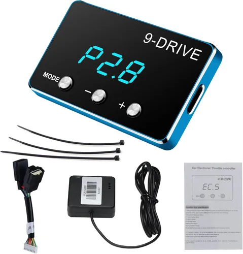 Miniatura 10 de Liiiyuan Controlador de respuesta del acelerador, acelerador electrónico inteligente de carreras 9 unidades 9 modos universal para Dodge Maserati