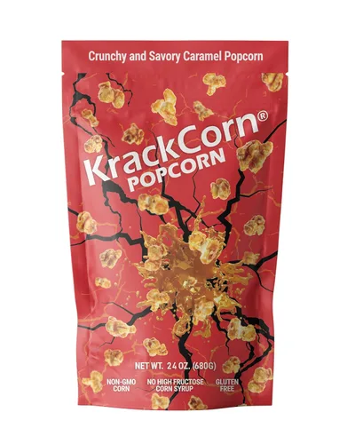 Miniatura 9 de KrackCorn Palomitas de maíz de caramelo, sin OMG, sin gluten, sin alta fructosa, sin culpa, delicia nocturna de película no grasa, 1.25 onzas