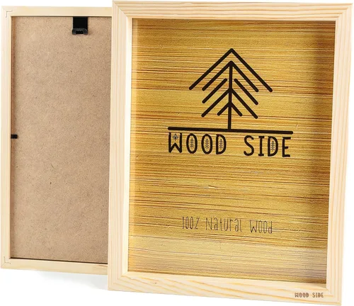 Miniatura 21 de Marcos de fotos de madera negra de 8 x 10 pulgadas, juego de 2 – 100% madera maciza ecológica natural con bordes gruesos para montaje en pared