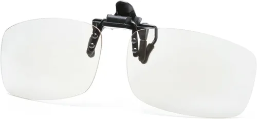Gafas de lectura con clip y abatibles, lupas con bloqueo de luz azul, lupa, lentes para lectores unisex (transparente, 1.0)