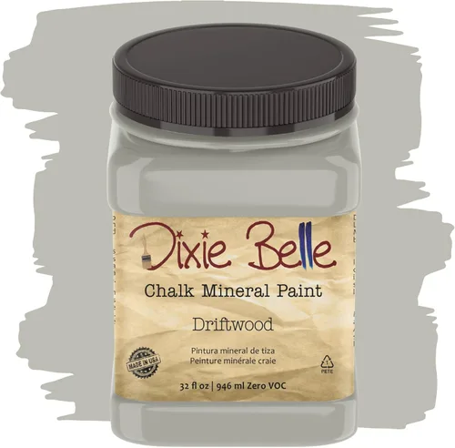 Miniatura 118 de Dixie Belle Paint Company - Pintura con acabado de tiza para muebles, color negro (Caviar), 1 galón, 128 fl oz, pintura mineral color rosa intenso