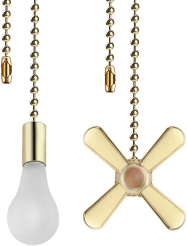 Miniatura 9 de DAYONE Cadenas para ventilador de techo de 13.6 pulgadas, 2 unidades de ventilador de techo para ventilador de techo y lámparas