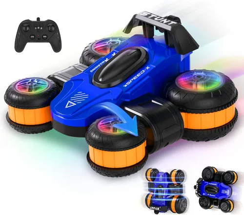 Miniatura 9 de Coche de Derrape de Alta Velocidad con Control Remoto para Niños, Coche RC de Deformación Giratoria de 360 Grados para Niños y Niñas de 3 a 16 Años