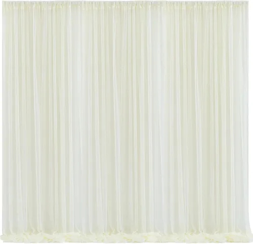 Miniatura 22 de Cortinas de fondo de tul azul de 10x10 para fiestas, cortina de fondo transparente para fotos de boda, cortinas para baby shower, fotografía, fiesta