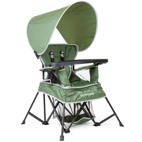 Baby Delight Silla portátil Go with Me Venture | Interior y exterior | Toldo | 3 etapas de crecimiento infantil | Moss Bud Green Verde musgo