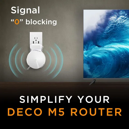 Miniatura 5 de Estantes de pared Wi-Fi, cajas de almacenamiento de cable y línea de alimentación para TP-Link Deco M5, adecuadas para clasificar enrutadores Wi-Fi