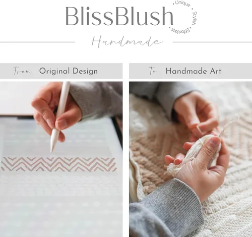 Miniatura 2 de BlissBlush Funda de almohada bohemia gris de 22 x 22 pulgadas, almohada decorativa gris para sofá, funda de almohada cuadrada tejida con textura