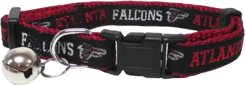Miniatura 25 de Collar de gato NFL Arizona Cardinals de raso Collar de equipo de fútbol americano para perros y gatos. Un collar de gato brillante y colorido