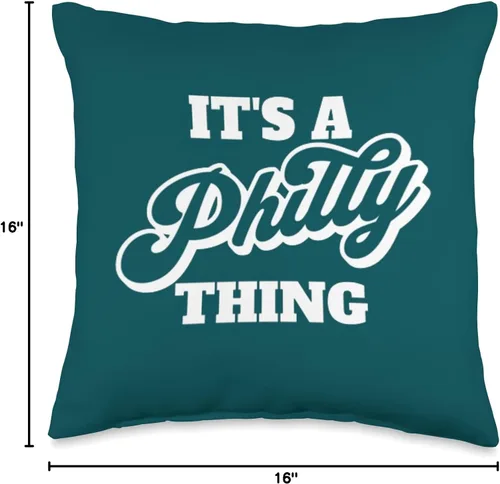 Miniatura 4 de Philedelphia - It's A Philly Thing It's A Philly Thing - Almohada de 16 x 16 pulgadas, multicolor