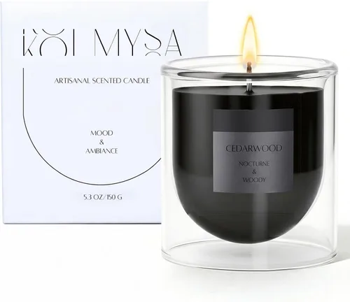 Miniatura 12 de 5. KOIMYSA Vela aromática de salvia y cítricos, vela de aromaterapia natural de soja no tóxica de mecha única para decoración del hogar, fragancia