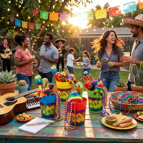 Miniatura 3 de Fun Express Vasos de plástico reutilizables para Fiesta Maraca de 10 onzas, 4 unidades, ideales para el Cinco de Mayo y otros eventos de fiesta