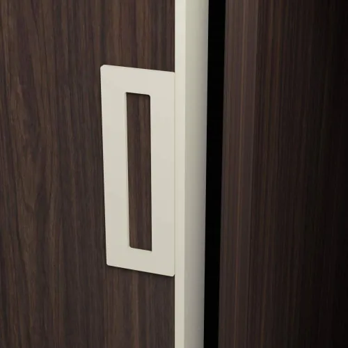 Miniatura 2 de HRX STQ - Manija corredera de aluminio para puerta de granero, borde autoadhesivo para puertas de armario de bolsillo, sin tornillos, despegar