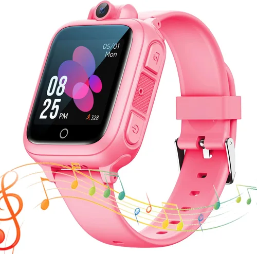 Reloj inteligente para niños, reloj educativo, 14 juegos de rompecabezas, reproductor de música MP3, cámara de video, despertador, calculadora,