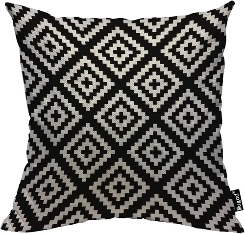 Miniatura 15 de Mugod Funda de almohada decorativa de pelota de tenis, bolas redondas paralelas, amarillas, verdes, negras, blancas, de algodón, fundas de almohada