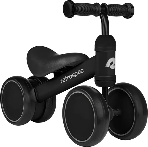 Retrospec Cricket - Bicicleta de equilibrio para bebés con 4 ruedas para edades de 12 a 24 meses - Juguetes para bebés y niños pequeños para niños