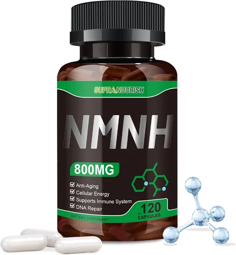 Suplemento NMNH puro 120 cápsulas – 800 mg de suplementos de NMNH de alta pureza, suplemento de NAD para Boost NAD+ para energía celular y