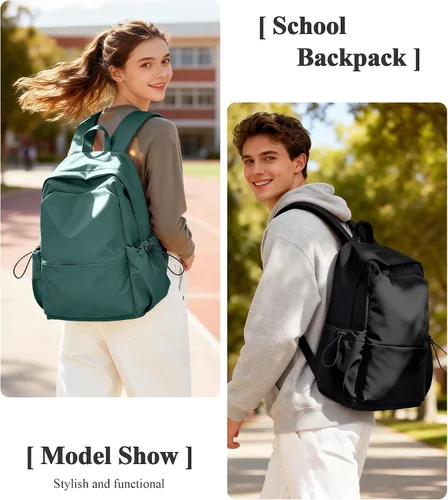 Miniatura 7 de Mochila para mujeres, hombres, escuela, estética, ligera, para la universidad, para niños y niñas, bolsa de libros, mochila casual para computadora