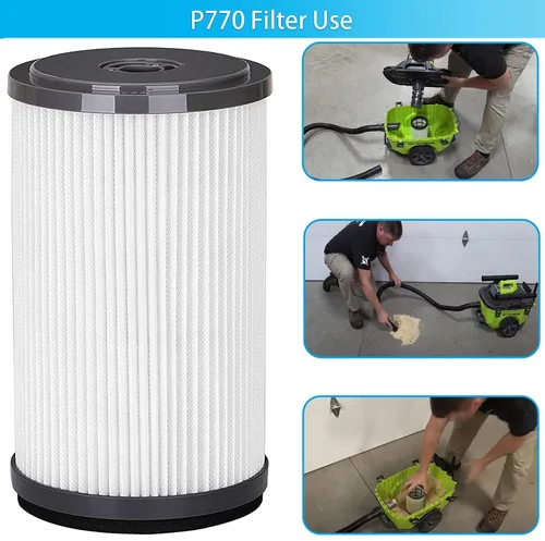 Miniatura 6 de Filtro de vacío apto para Ryobi P770 18V ONE+ Filtro inalámbrico para aspiradora húmeda/seca # 31305200