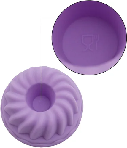 Miniatura 8 de Moldes de silicona para hornear, 12 moldes de silicona para donas, moldes antiadherentes para donas, muffins de calabaza, cupcakes, moldes