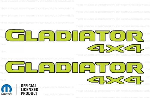 Miniatura 2 de Gladiator - Calcomanías gráficas para cabecera de 4 x 4 para Jeep Wrangler/Gladiator JL/JT (2019-2024) 392 bronce con contorno negro F392BO