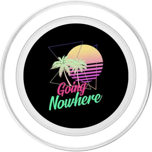 Miniatura 2 de Going Nowhere Retro 1980s 1990 Palmeras Sunset Beach Art PopSockets PopGrip: agarre intercambiable para teléfonos y tabletas