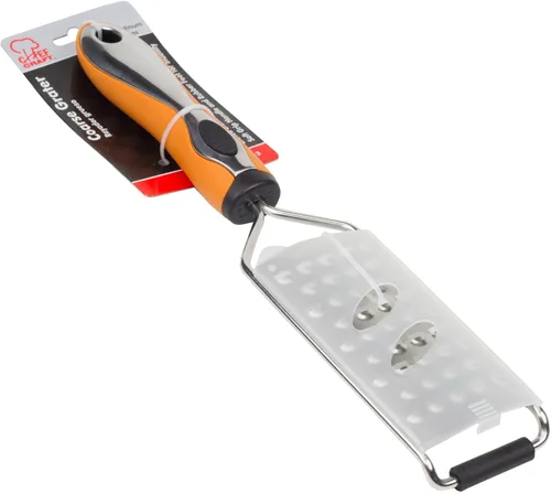 Miniatura 2 de Chef Craft Rallador grueso de mano de agarre suave, 11.5 pulgadas, acero inoxidable
