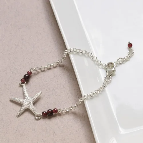 Miniatura 17 de Pulseras de plata de ley 925 con piedras preciosas para mujer, pulsera de piedra natal, pulseras minimalistas para mujer, pulsera de plata de ley