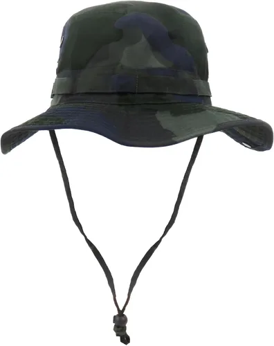 Miniatura 20 de Sombrero de pescador de ala ancha con protección UV, sombrero Boonie, sombreros de pesca, senderismo, safari, sombreros al aire libre para hombres