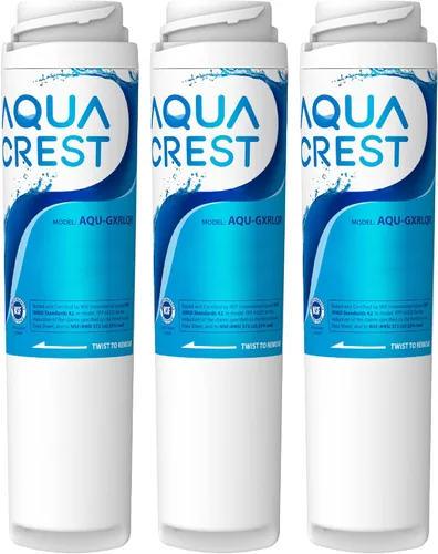 AQUA CREST GXRLQR - Filtro de agua en línea para debajo del fregadero, repuesto para filtro de agua GE SmartWater Twist and Lock GXRLQR, certificado
