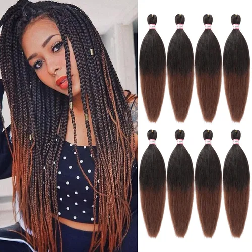 Miniatura 99 de Extensiones de cabello para trenzar preestiradas, color negro, 12 pulgadas, 8 paquetes de cabello natural para trenzar, fácil trenza, ajuste de agua