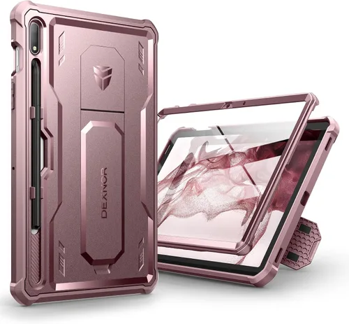 Miniatura 10 de Dexnor Funda para Galaxy Tab S8/S7 de 11 pulgadas, Protector de Pantalla Integrado y Soporte - Porta S Pen, Cubierta Protectora de Cuerpo Completo