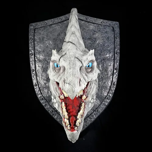 Miniatura 3 de WizKids D&D Réplicas de los Realms: Placa de Trofeo Dragón Blanco Calabozos y Dragones