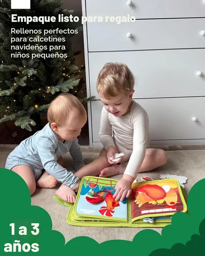 Miniatura 10 de hahaland Libro de actividades para niños pequeños de 1 a 3 años – Juguetes Montessori para niños de 1 año, regalos para niñas, juguetes educativos