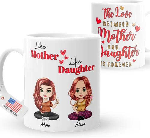 Miniatura 13 de Taza personalizada de mejores amigas - Taza de té o café personalizada - Regalo para mejores amigas - Personalizable con nombre y cita - Taza