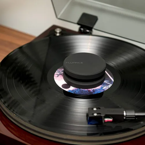 Miniatura 6 de Fluance RT85 - Tocadiscos de vinilo de alta fidelidad de referencia con cartucho azul Ortofon 2M, bandeja acrílica, peso de récord, lápiz óptico 3