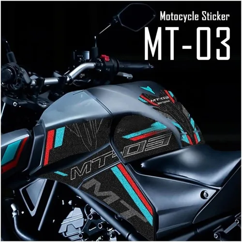 Miniatura 2 de Tank Pad Sticker Motorcycle Anti Slip Knee Grip Pad Fuel Tank Stickers Gas Cap Oil Protect Pad Frosted Decals for Yam&aha MT03