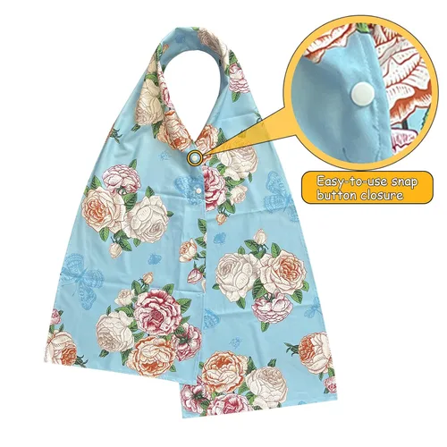Miniatura 5 de Baberos para adultos, bufanda para mujeres que comen, alternativa digna al babero para adultos mayores reutilizables, para adultos mayores, lavable