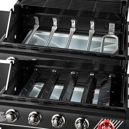 Miniatura 2 de DGH474CRP tienda de calor 5 quemadores parrilla piezas de repuesto para Dyna Glo Grill Heat Shield 70-02-411 70-02-412 Dynaglo Burner Tube DGH485CRP