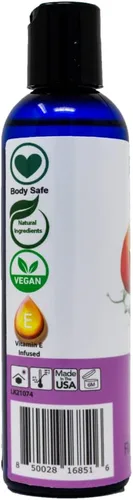 Miniatura 3 de Lick Aceite de masaje con sabor a duraznos y crema, aceite de masaje comestible inspirado en postres dulces con vitamina E, deslizamiento suave