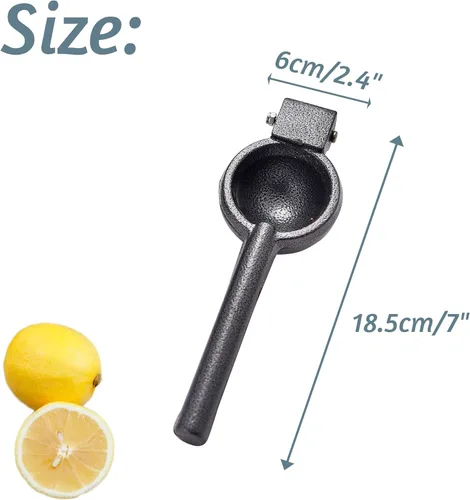 Miniatura 2 de ARC, J-002 - Exprimidor de limón y lima de hierro fundido, exprimidor de alta resistencia, exprimidor de cítricos frescos, ideal para exprimir