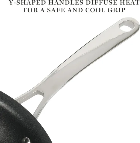 Miniatura 4 de Martha Stewart Bosworth - Juego de utensilios de cocina de aluminio anodizado duro, 10 piezas, color negro
